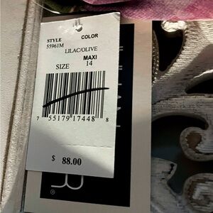 Lilac/Olive Maxi Dress